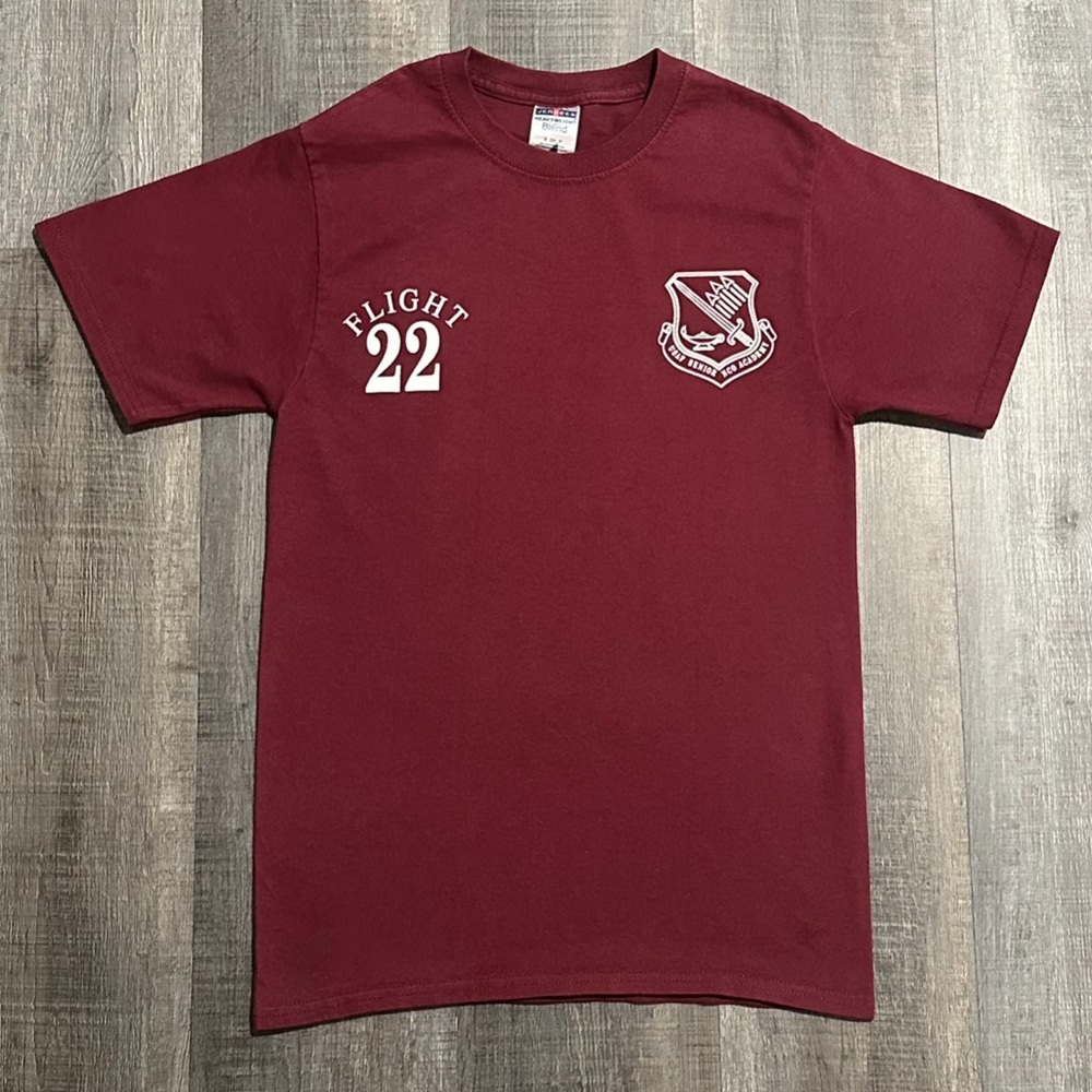Men’s Small Dark Red US Air Force Senior NCO Academy Military Tee Shirt